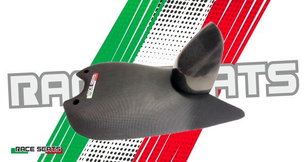 Sella per Ducati Panigale V4/V4S/V4R 2018/22 | Embossed line con fondo in carbonio e con prolunga serbatoio in carbonio